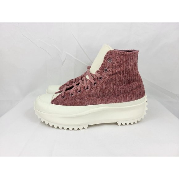 Converse Run Star Hike Platform High Stripe Knit Shoes Mens 8.5 Women 10 A03252C - Picture 5 of 8